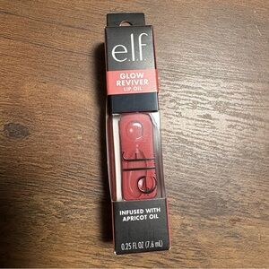New E.L.F. ELF Glow Revival Lip Oil Infused With Apricot Oil It’s Giving Guava